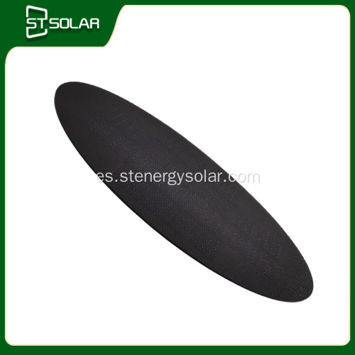 Panel solar flexible ovalado